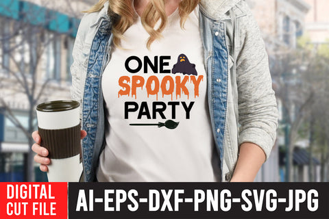 One Spooky Party SVG Cut File SVG BlackCatsMedia 