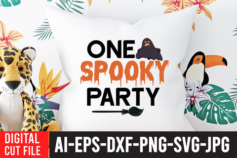 One Spooky Party SVG Cut File SVG BlackCatsMedia 