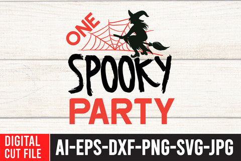 One Spooky Party SVG Cut File SVG BlackCatsMedia 