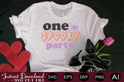 One Spooky Party Svg Cut File SVG designmaster24 