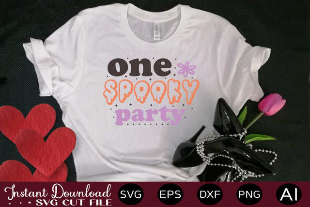 One Spooky Party Svg Cut File SVG designmaster24 
