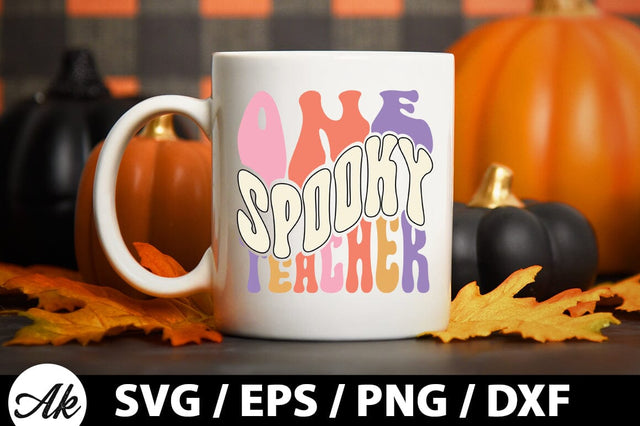One spooky teacher Retro SVG SVG akazaddesign 
