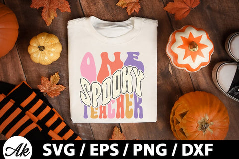 One spooky teacher Retro SVG SVG akazaddesign 