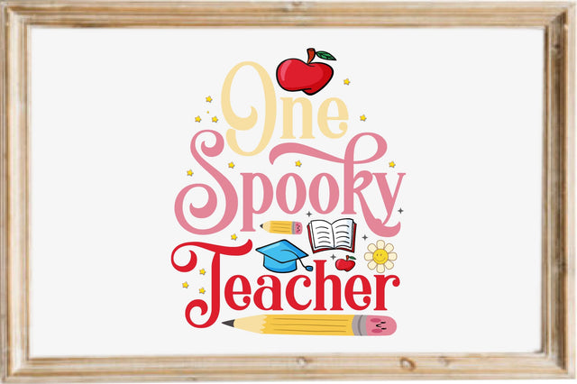 One Spooky Teacher SVG designartist 
