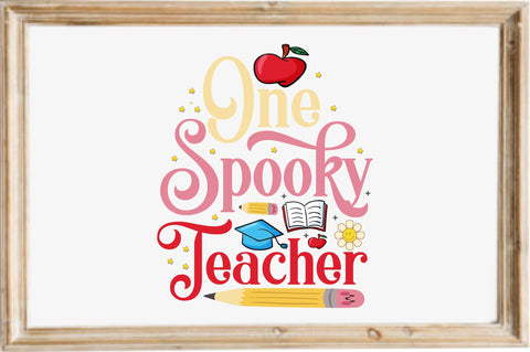 One Spooky Teacher SVG designartist 