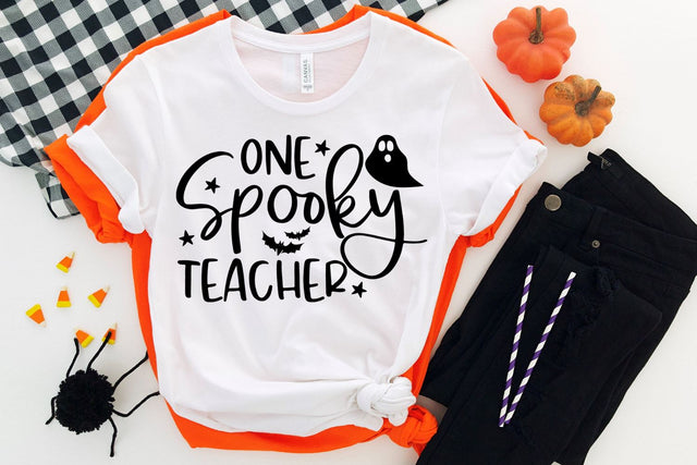 One Spooky Teacher SVG - Halloween SVG SVG She Shed Craft Store 