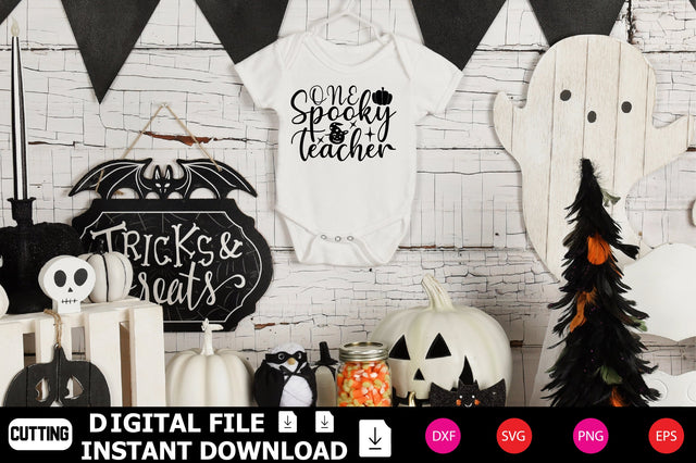 One Spooky Teacher SVG Shahin alam 