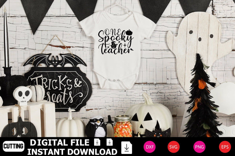 One Spooky Teacher SVG Shahin alam 