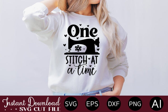 One Stitch At A Time svg SVG designmaster24 