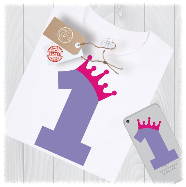 One SVG Files for Girls 1st Birthday First Number Designs - One Birthday SVG for Girl - 1st Birthday SVG for Girls - First Birthday SVG File SVG My Sew Cute Boutique 