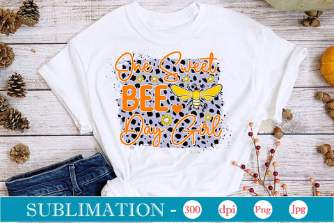 One Sweet Bee Day Girl Sublimation SVGs,Quotes and Sayings,Food & Drink,On Sale, Print & Cut Sublimation DesignPlante 503 