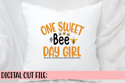 One Sweet Bee Day Girl SVG Cut File SVG Syaman 