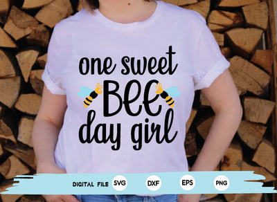 one sweet bee day girl SVG md faruk hossain 
