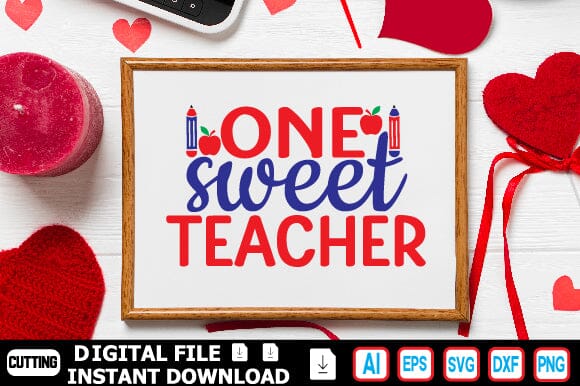 One Sweet Teacher SVG Craftlabsvg24 