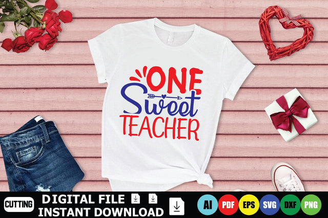 One Sweet Teacher SVG Shahin alam 