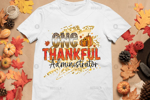 One thankful administrator Sublimation Design Sublimation Regulrcrative 