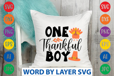 One Thankful Boy SVG CUT FILE SVG Rafiqul20606 