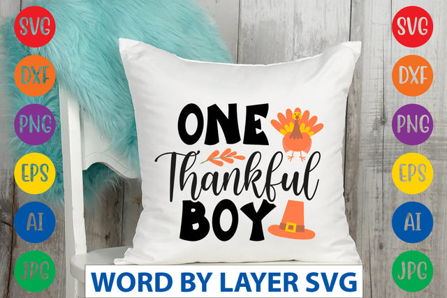 One Thankful Boy SVG CUT FILE SVG Rafiqul20606 