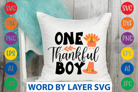 One Thankful Boy SVG CUT FILE SVG Rafiqul20606 