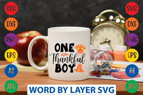 One Thankful Boy SVG CUT FILE SVG Rafiqul20606 