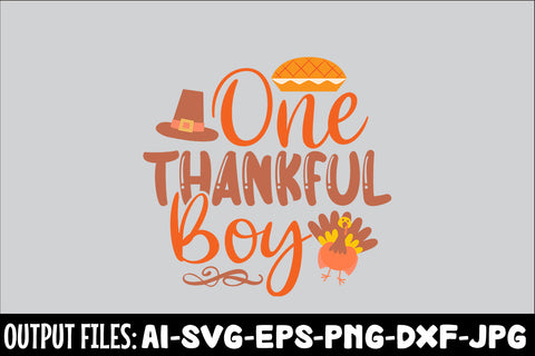 One Thankful Boy, SVG Design SVG Rafiqul20606 
