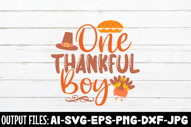 One Thankful Boy, SVG Design SVG Rafiqul20606 