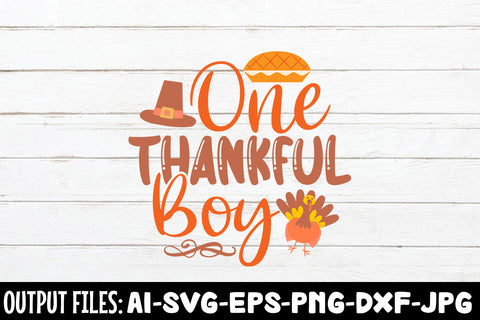 One Thankful Boy, SVG Design SVG Rafiqul20606 