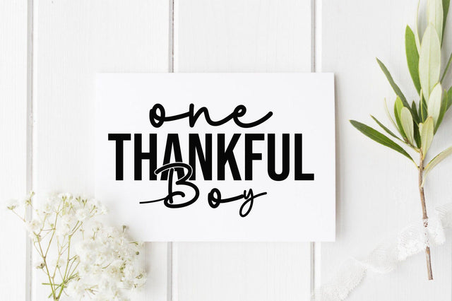 One thankful boy SVG SVGista 