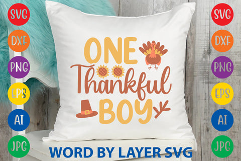 One Thankful Boy, Thanksgiving SVG SVG Rafiqul20606 