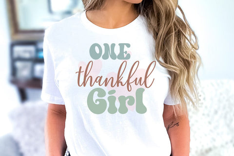 One thankful girl, Thanksgiving SVG SVG FiveStarCrafting 