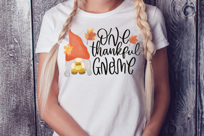 One Thankful Gnome Thanksgiving Sublimation, Fall Autumn Clipart, Gnome Clipart Sublimation dapiyupi store 