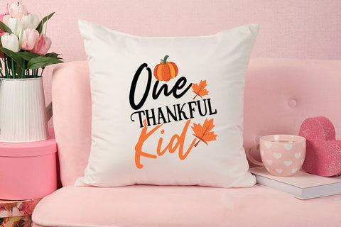 One Thankful Kid SVG Cut File SVG BlackCatsMedia 