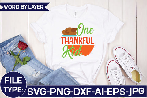 One Thankful Kid SVG Cut File SVG Studio Innate 