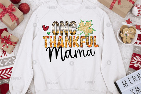 One thankful mama Sublimation Design Sublimation Regulrcrative 