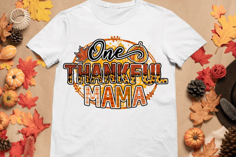 One thankful mama Sublimation Design Sublimation Regulrcrative 