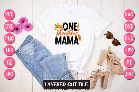 One Thankful Mama SVG Cut File SVG Newmockups 