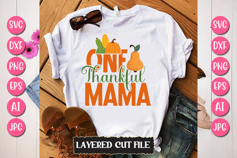 One Thankful Mama SVG Cut File SVG Newmockups 