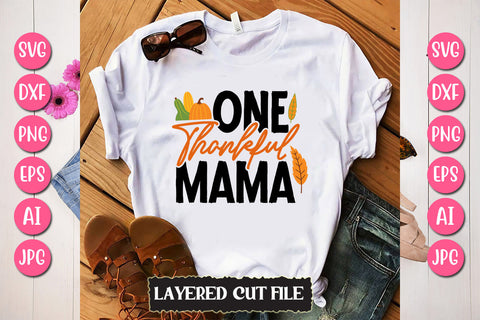 One Thankful Mama SVG Cut File SVG Newmockups 