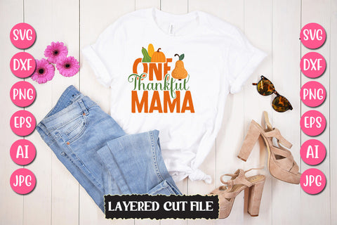 One Thankful Mama SVG Cut File SVG Newmockups 