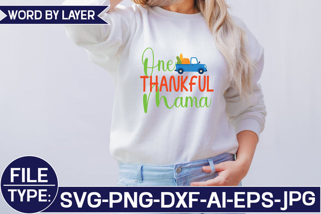 One Thankful Mama SVG Cut File SVG Studio Innate 