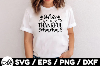 One thankful mama svg SVG akazaddesign 