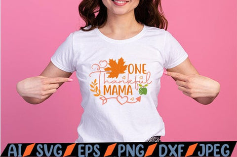 One Thankful Mama SVG SVG MStudio 