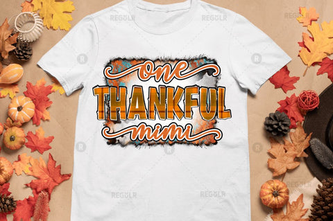 One thankful mimi Sublimation Design Sublimation Regulrcrative 