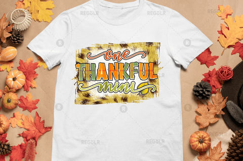 One thankful mini Sublimation Design Sublimation Regulrcrative 