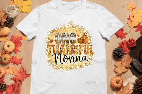 One thankful nonna Sublimation Design Sublimation Regulrcrative 