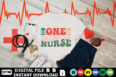 One Thankful Nurse SVG Shahin alam 