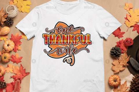 One thankful wife Sublimation Design Sublimation Regulrcrative 