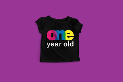 One Year Old SVG Designed by Geeks 