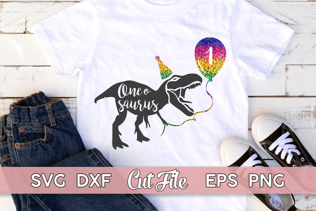 Oneosaurus SVG, First Birthday shirt | Dino Cut File SVG Maggie Do Design 