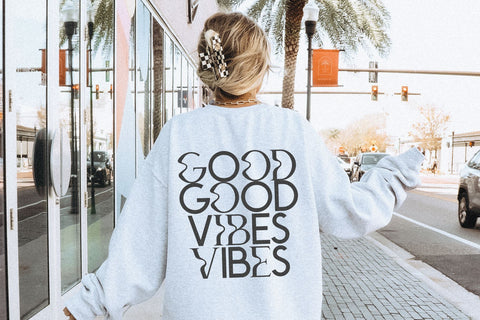 Only Good Vibes - Wavy Sans + Serif Font Duo Font KA Designs 